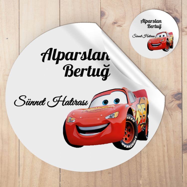 Yuvarlak Etiket 063 - Şimşek Mcquen Araba Tasarım