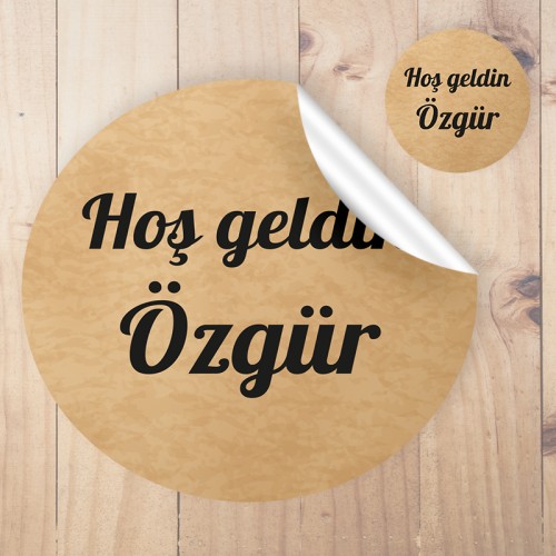 Hediyelik Etiket - Yaren Davetiye