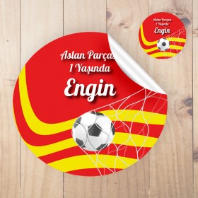 Yuvarlak Etiket 118 - Galatasaray Taraftar Temalı