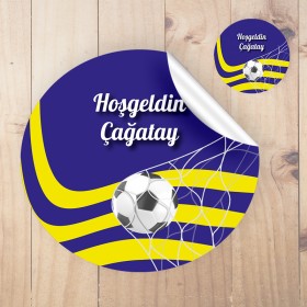 Yuvarlak Etiket 120 - Fenerbahçe Taraftar Temalı