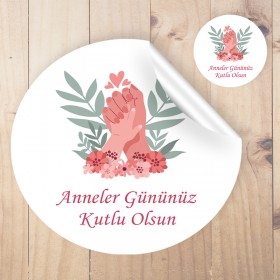 Yuvarlak Etiket 123 - Anneler Günü