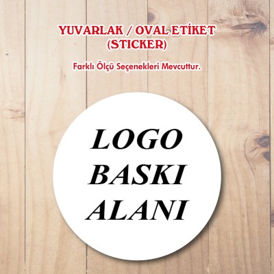 Yuvarlak Etiket 202 - Logo Baskısı Sticker