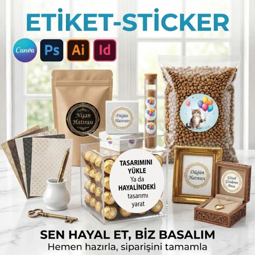 Etiket Tasarla - Yaren Davetiye