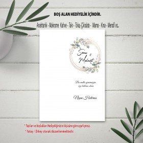 Hediyelik Kartı 0015 - Düğün, Nişan, Söz Anahtarlık Kartı