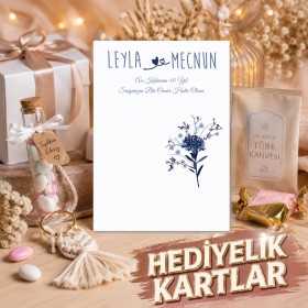 Hediyelik Kartı 0023 - Düğün, Nişan, Söz Anahtarlık Kartı