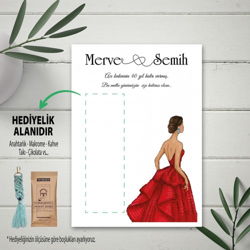 Kına Mendil Kartı Halay Mendil Kartı