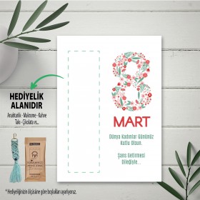 Hediyelik Kartı 0052 - 8 Mart Kadınlar Günü Temalı Hediyelik Kart