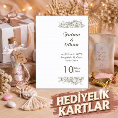 Hediyelik Kartı 0063 - Söz, Nişan Kahve Kartı