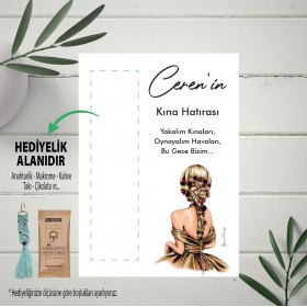 Hediyelik Kartı 0064 - Kına Kızı Temalı Kına Gecesi Hediye Kartları
