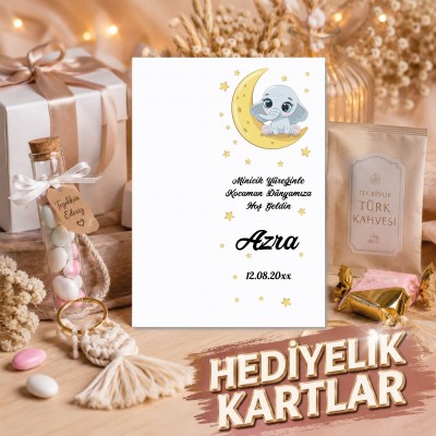 Hediyelik Kartı 0065 - Bebek Doğumgünü Hediyelik Kart