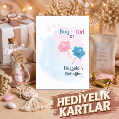 Hediyelik Kartı 0075 - Baby Shower Hediyelik Kartlar