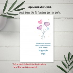 Hediyelik Kartı 0082 - Kız Bebek Anahtarlık Kartı