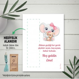 Hediyelik Kartı 0086 - Makrome Anahtarlık Kartı