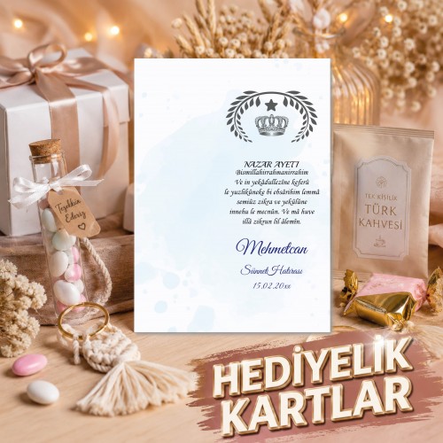 Hediyelik Kartı Hediyelik Kartı - Yaren Davetiye