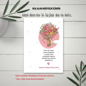 Hediyelik Kartı 0102 - Anneler Günü  Temalı Kartlar