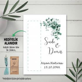 Hediyelik Kartı 0105 - Nişan, Düğün Anahtarlık Kartı