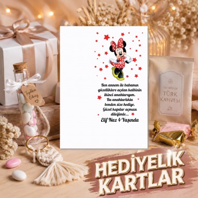 Hediyelik Kartı 0106 - Minie Mouse Temalı Kartlar