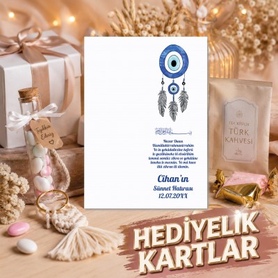 Hediyelik Kartı 0110 - Nazar Boncuk Temalı Kartlar