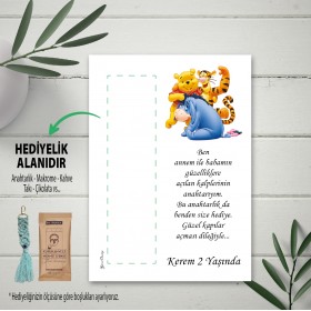 Hediyelik Kartı 0111 - Winnie The Pooh Tasarım Kartlar