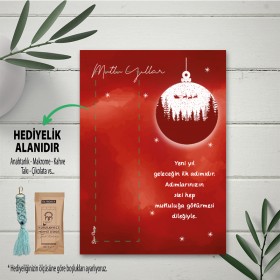 Hediyelik Kartı 0118 - Yılbaşı - Yeni Yıl - Mutlu Yıllar Tasarım Hediye Kartları