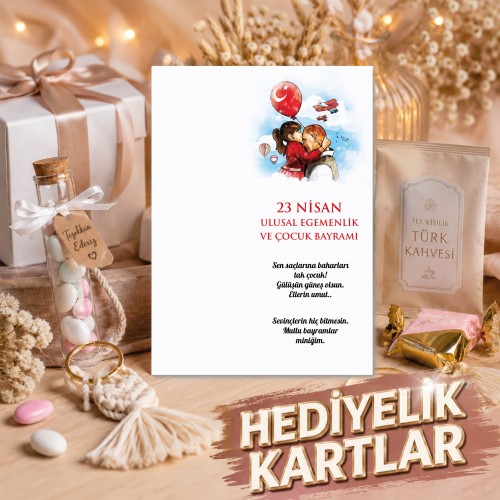 23 Nisan Hediyelik Kartı Hediyelik Kartı - Yaren Davetiye