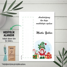 Hediyelik Kartı 0138 - Yılbaşı - Yeni Yıl - Mutlu Yıllar Tasarım Hediye Kartları