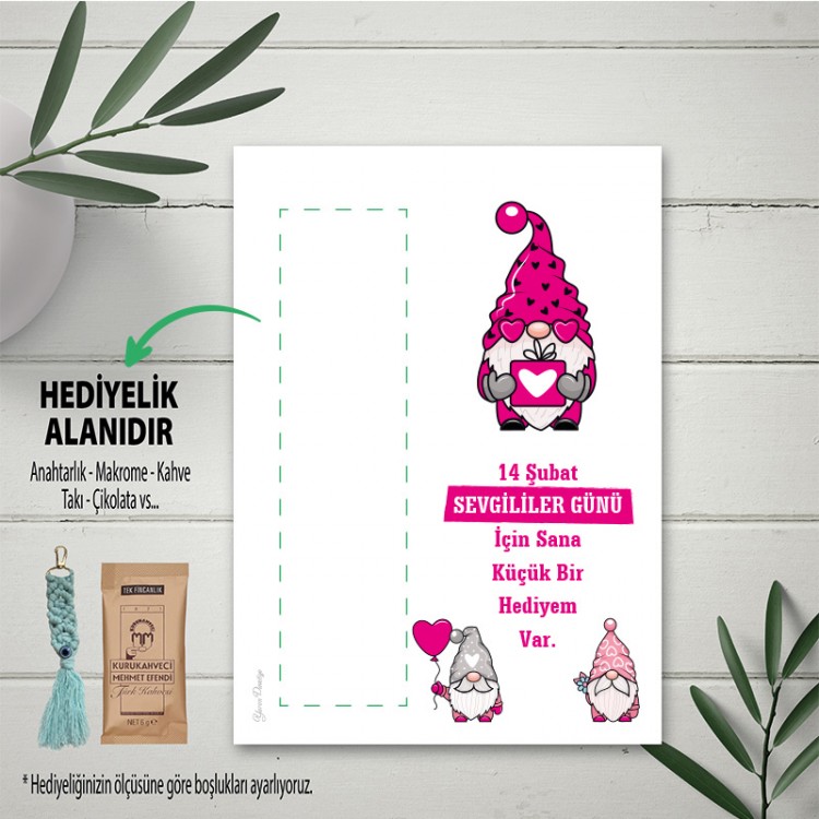 Hediyelik Kartı 0152 - 14 Şubat Sevgililer Günü Hediye Kartları