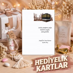 Hediyelik Kartı 0153 - Umre, Hac Hatırası Kabe Tasarım Anahtarlık Kartı