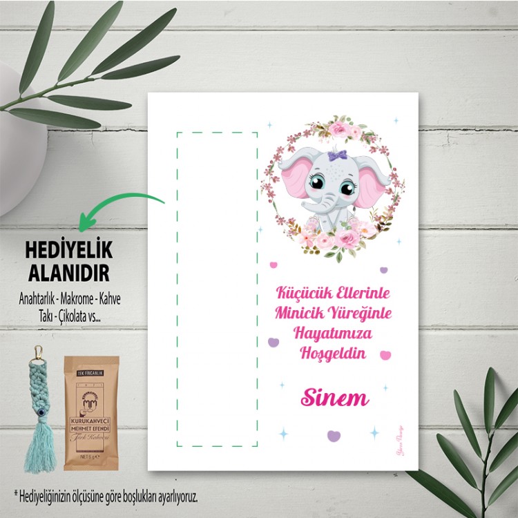 Hediyelik Kartı 0161 - Doğum Günü Anahtarlık Kartı