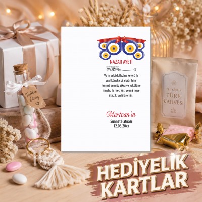 Hediyelik Kartı 0163 - Sünnet Hatırası Anahtarlık Kartı