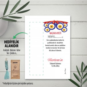 Hediyelik Kartı 0163 - Sünnet Hatırası Anahtarlık Kartı