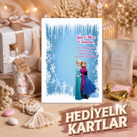 Hediyelik Kartı 0164 - Elsa Tasarım Anahtarlık Kartı