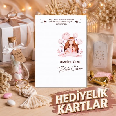 Hediyelik Kartı 0167 - Anneler Günü Temalı Kartlar