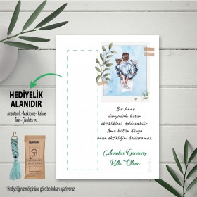 Hediyelik Kartı 0170 - Anneler Günü Temalı Anahtarlık Kartı
