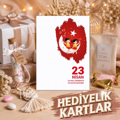 Hediyelik Kartı 0174 - 23 Nisan Çocuk Bayramı  Temalı Kartlar