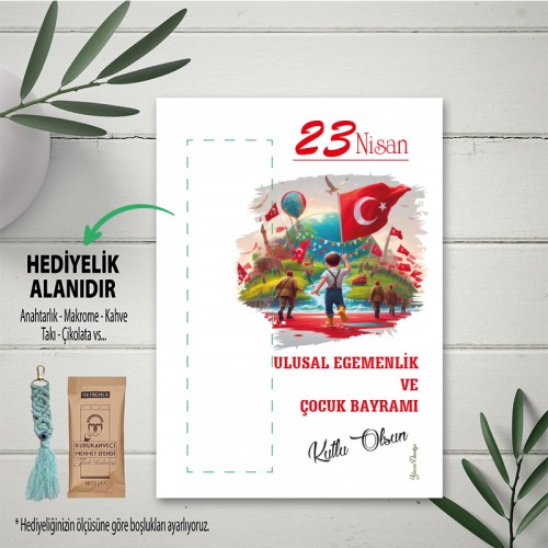 23 Nisan Hediyelik Kartı - Yaren Davetiye