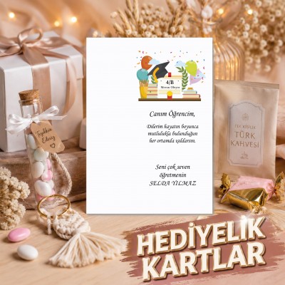 Hediyelik Kartı 0181 - Mezuniyet Hatırası Hediyelik Kartı