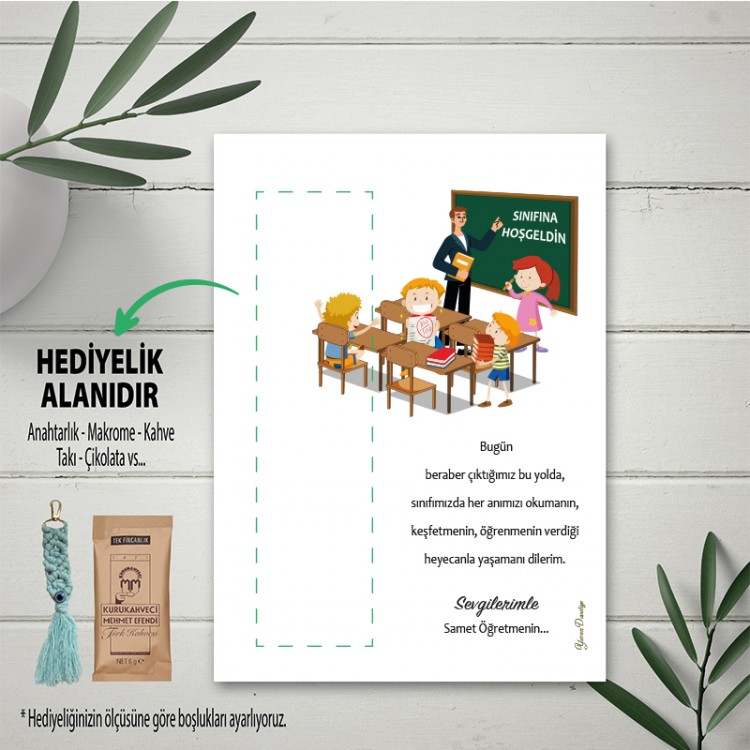 Hediyelik Kartı 0190 - Okuldaki İlk Günüm