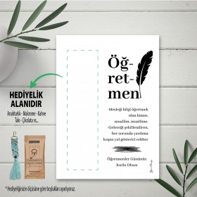 Hediyelik Kartı 0213 - 24 Kasım Öğretmenler Günü Temalı Hediye Kartı