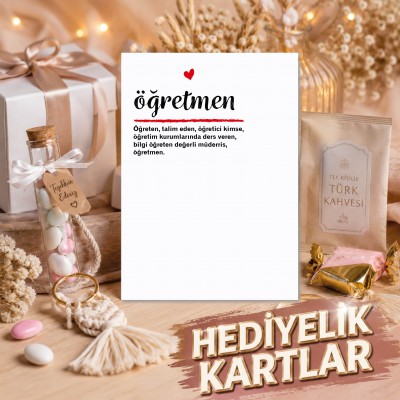 Hediyelik Kartı 0215 - 24 Kasım Öğretmenler Günü Temalı Hediye Kartı