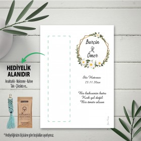 Hediyelik Kartı 0221 - Papatya Tasarımı Hediyelik Kart