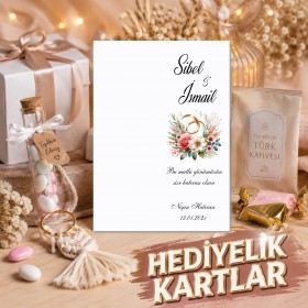Hediyelik Kartı 0231 - Nişan, Söz, Nikah Anahtarlık Kartı