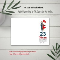Anneler Günü Anahtarlık Kartı 23 Nisan Ulusal Egemenlik ve Çocuk Bayramı