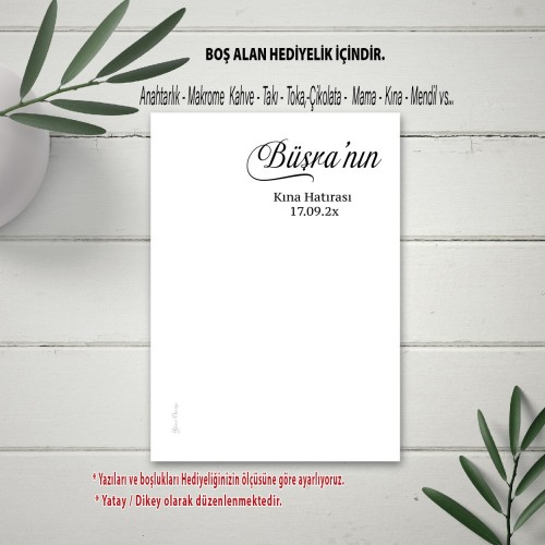 Hediyelik Kartı Hediyelik Kartı - Yaren Davetiye