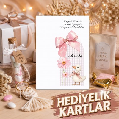 Hediyelik Kartı 0270 - Sevimli Ördek Tasarım