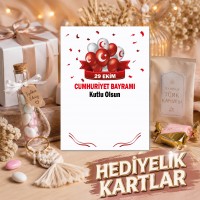 29 Ekim Hediyelik Kartları Cumhuriyet Bayramı Tasarım