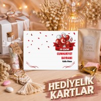 29 Ekim Hediyelik Kartları Cumhuriyet Bayramı Tasarım