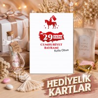 29 Ekim Hediyelik Kartları Cumhuriyet Bayramı Tasarım