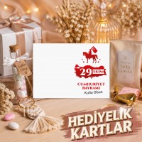 29 Ekim Hediyelik Kartları Cumhuriyet Bayramı Tasarım