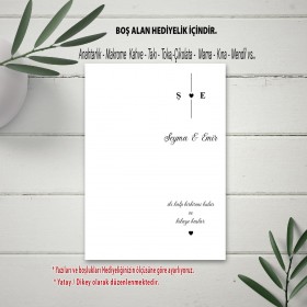 Hediyelik Kartı 0277 - Düğün, Nişan, Söz Anahtarlık Kartı